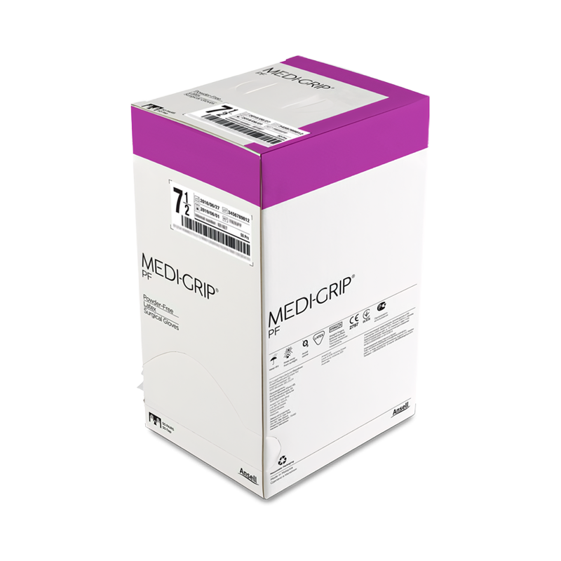 Medi-Grip® PF, Латексні хірургічні рукавички стерильні – без пудри 8,5